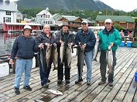 DSCF3054 adj  A great day Salmon fishing! Nice 36lb'r Jim!!